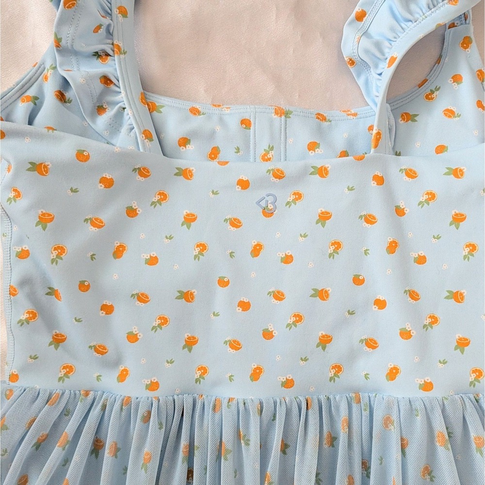 New Blogilates Women's Ballerina Ruffle Dress Blue Citrus Activewear Small (4-6) - Picture 6 of 11